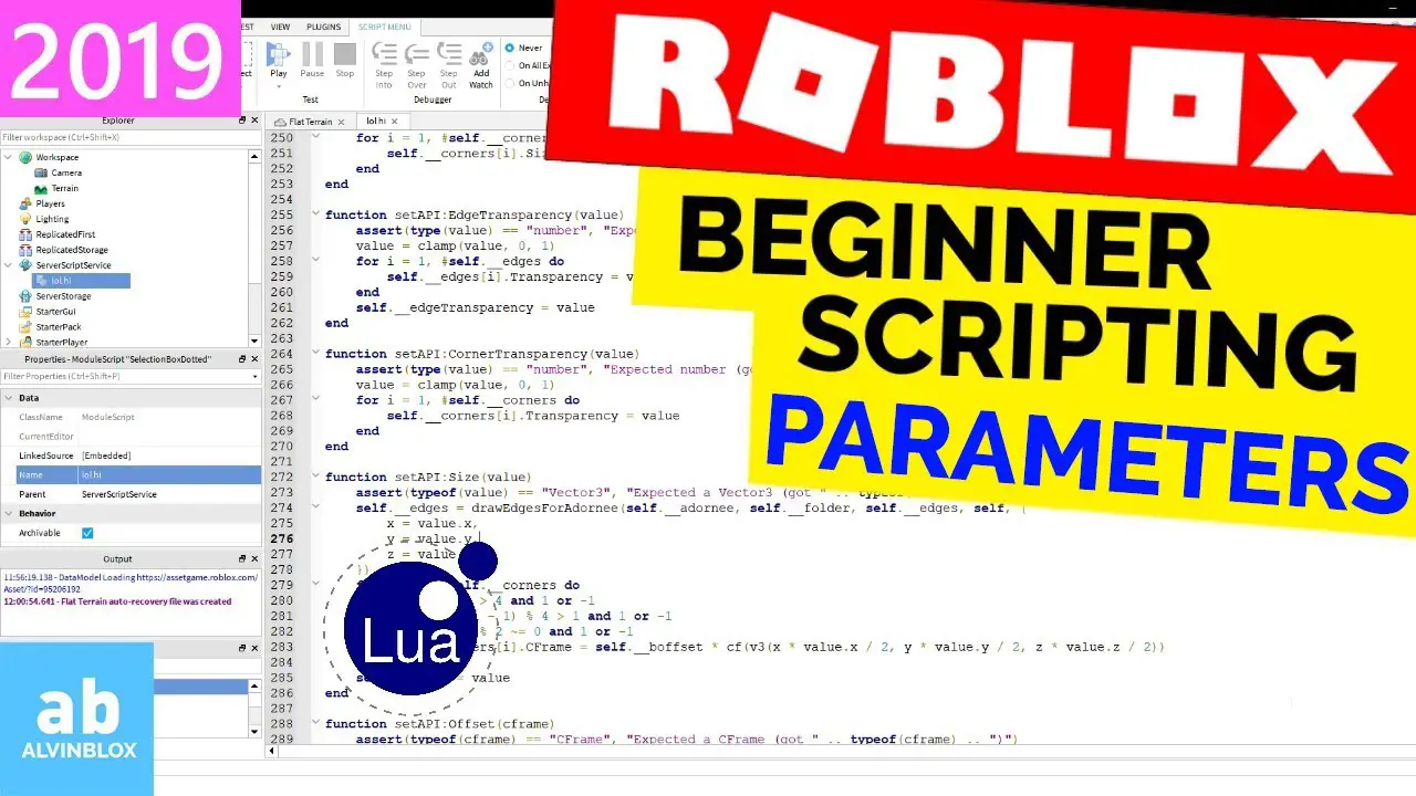 Roblox Function Parameters