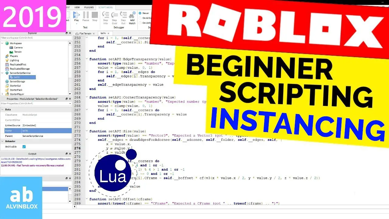 Instance New Instancing Tutorial Roblox Beginner Scripting