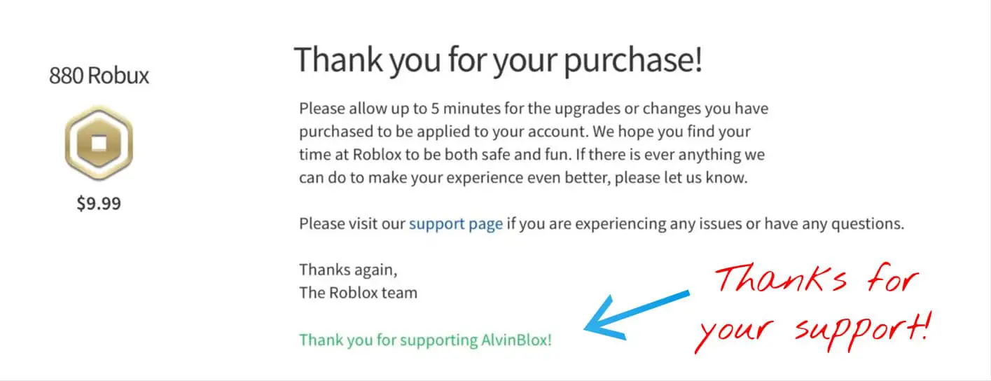 AlvinBlox Star Code Thank-you