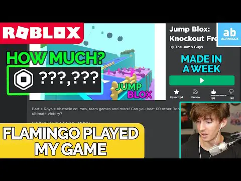 I made a ROBLOX GAME in 7 DAYS and FLAMINGO played it…